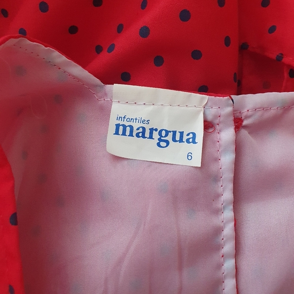 Girls Polka Dot/Flower/Bow Tulle Dress Sz 6 - Picture 12 of 12